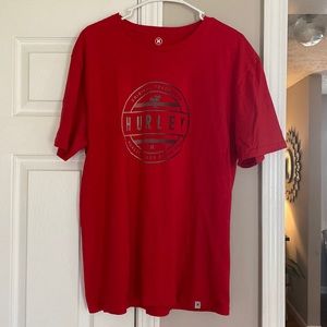 Hurley Men’s TShirt Size Large Red Soft Perfect Condition